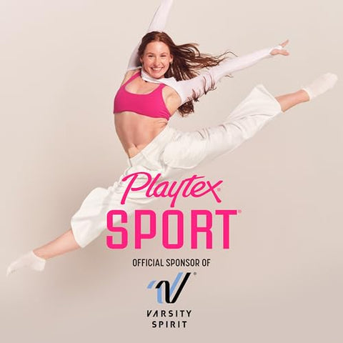Playtex Sport Tampons Ultra Absorbency, Fragrance-Free - 36ct | Ultra Tampons for Women, Feminine Care, Playtex Tampon with 360 Leak Defense