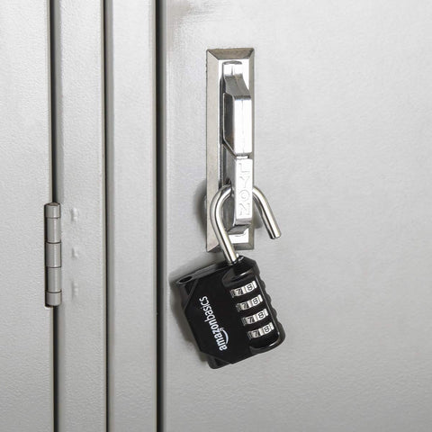 Amazon Basics 4-Digit Combination Lock for Gym and Sports, 2-Pack, Black