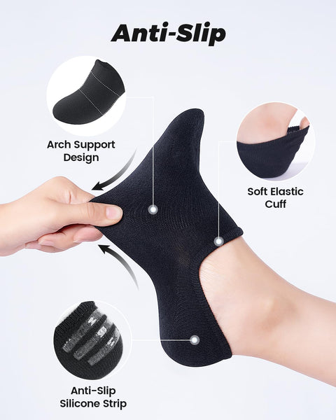 IDEGG No Show Socks Womens and Men Low Cut Anti-slid Athletic Running Novelty Casual Invisible Liner Socks