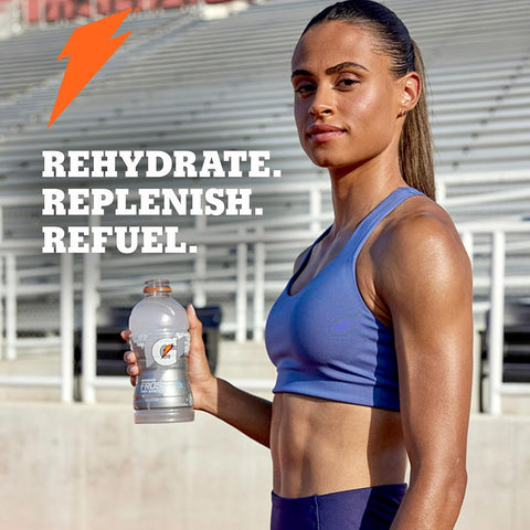 Gatorade Thirst Quencher Sports Drink, Frost Glacier Freeze, 12oz Bottles, 12 Pack, Electrolytes for Rehydration