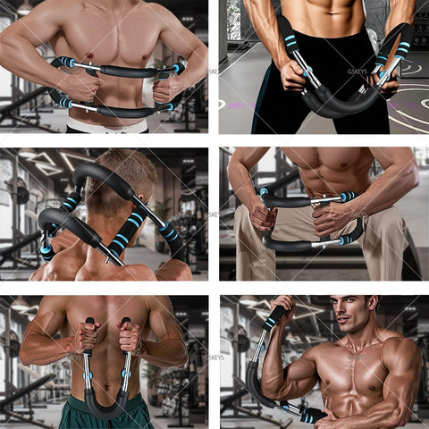 Upgraded Twister Arm Trainer – Adjustable Chest & Arm Workout Equipment for Men & Women, Full Body Strength Training Machine, Portable Spring Resistance Fitness Bar for Home Gym