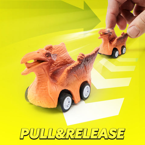 JOYIN 13 in 1 Dinosaur Toys for Kids 3-5, Dinosaur Truck with 12 Pull Back Cars, Small Cars Set, Birthday Gifts Toys for 3 4 5+ Year Old Boy, Transport Carrier Truck for Toddlers 3-4 Years