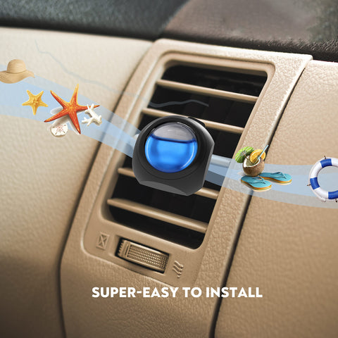 DRIVEJOY Car Air Freshener Vent Clips, 8 PK, 6 Ocean, 2 New Car Scent, Long Lasting Air Fresheners for Men & Women, Up to 240 Days, Odor Eliminator