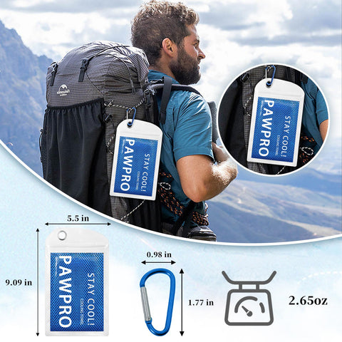 4 Packs Cooling Towels(40"x12"), Soft Breathable Cooling Towels for Neck and Face with Waterproof Bag & Carabiner, Microfiber Cooling Towel for Yoga, Sport, Running, Gym, Workout, Camping, Fitness
