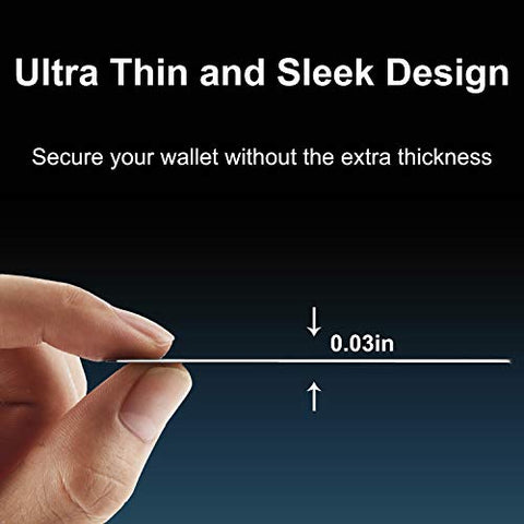 TICONN RFID Blocking Cards - 2 Pack, Premium Contactless NFC Debit Credit Card Passport Protector Blocker Set for Men & Women, Smart Slim Design Perfectly fits in Wallet/Purse (2)