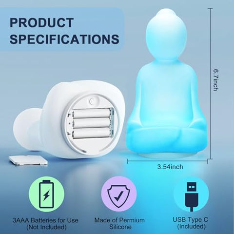 Lalifebuss Mindfulness 'Breathing Yoga', 4-7-8 Guided Visual Meditation Breathing Light, Calm Your Mind for Stress & Anxiety Relief/Learn Deep Breathing for Adults Kids Social Emotional Learning