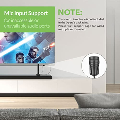 Avantree Opera - 35Hrs Comfortable Wireless Headphones for TV Watching with Bluetooth Transmitter & Charging Dock, Clear Dialogue Mode, Passthrough, Enhanced Volume for Seniors, 164FT Long Range