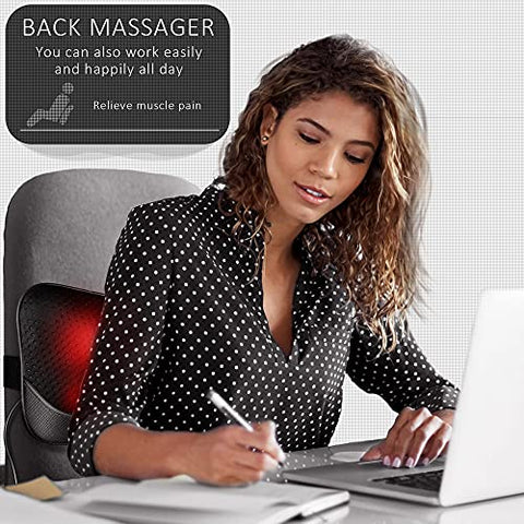 VIKTOR JURGEN Back Massager Gifts for Valentine's Day/Mother's Day/Father's Day/New Year, Neck Massager with Heat, Shiatsu Shoulder Massager for Back, Neck, Electric Massage Pillow Relief Back Pain