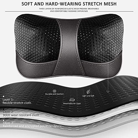VIKTOR JURGEN Back Massager Gifts for Valentine's Day/Mother's Day/Father's Day/New Year, Neck Massager with Heat, Shiatsu Shoulder Massager for Back, Neck, Electric Massage Pillow Relief Back Pain
